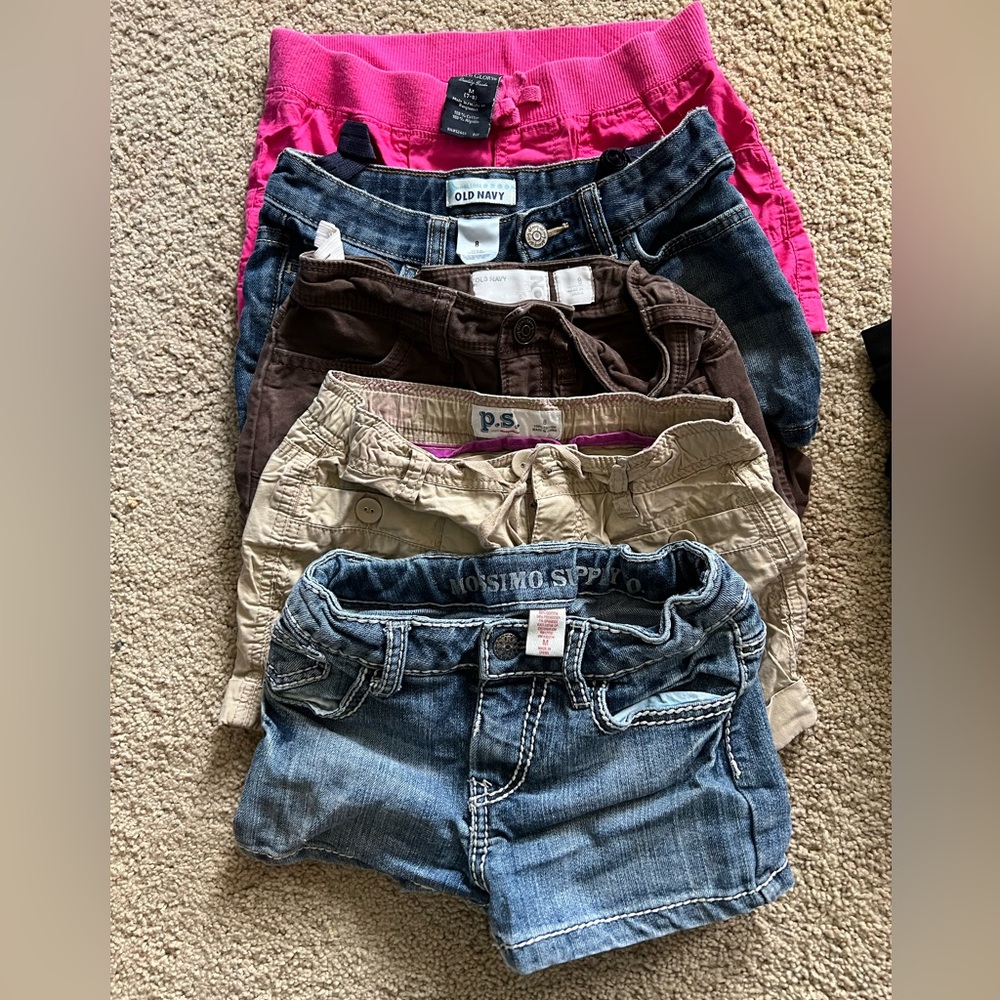 LOT OF 5 - 7&8 Girls shorts